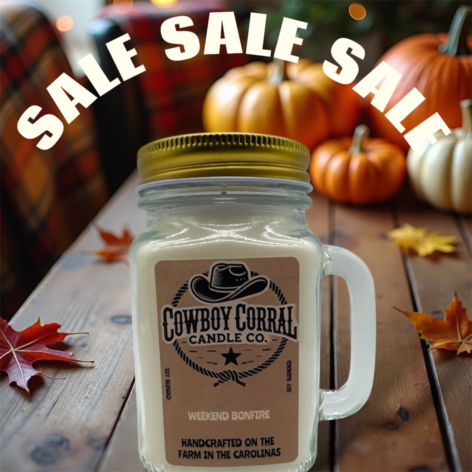 Cowboy Corral Candles Facebook ad: Main Home - Cowboy Corral Candles