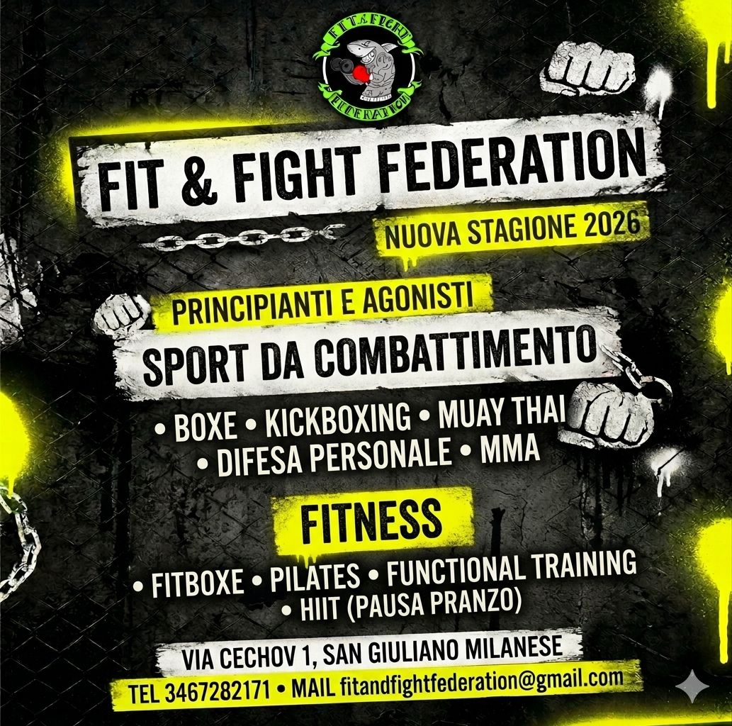Fit & Fight Federation Facebook ad: A settembre apriamo a San Giuliano Milanese!