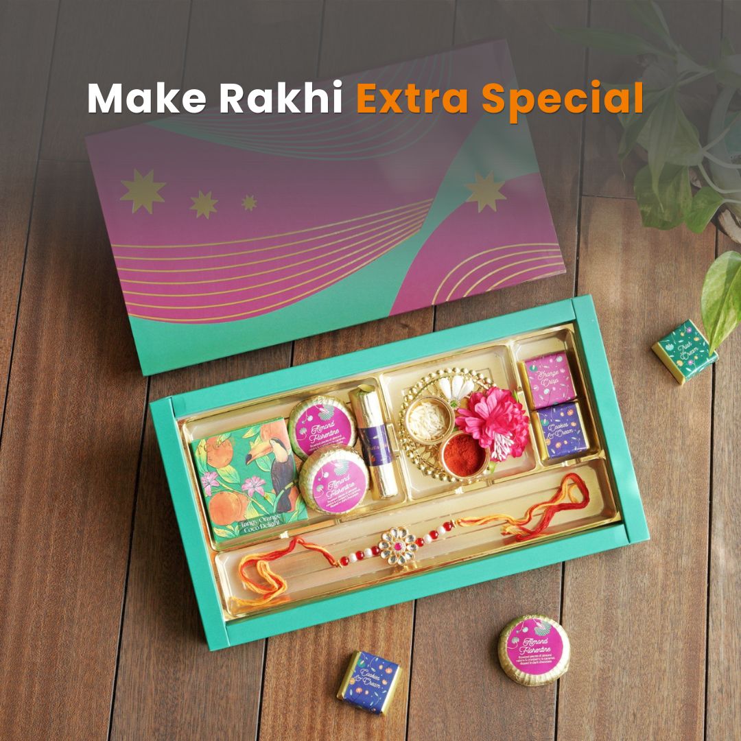 Velvet Fine Chocolates Facebook ad: This Raksha Bandhan, gift more than chocolates.