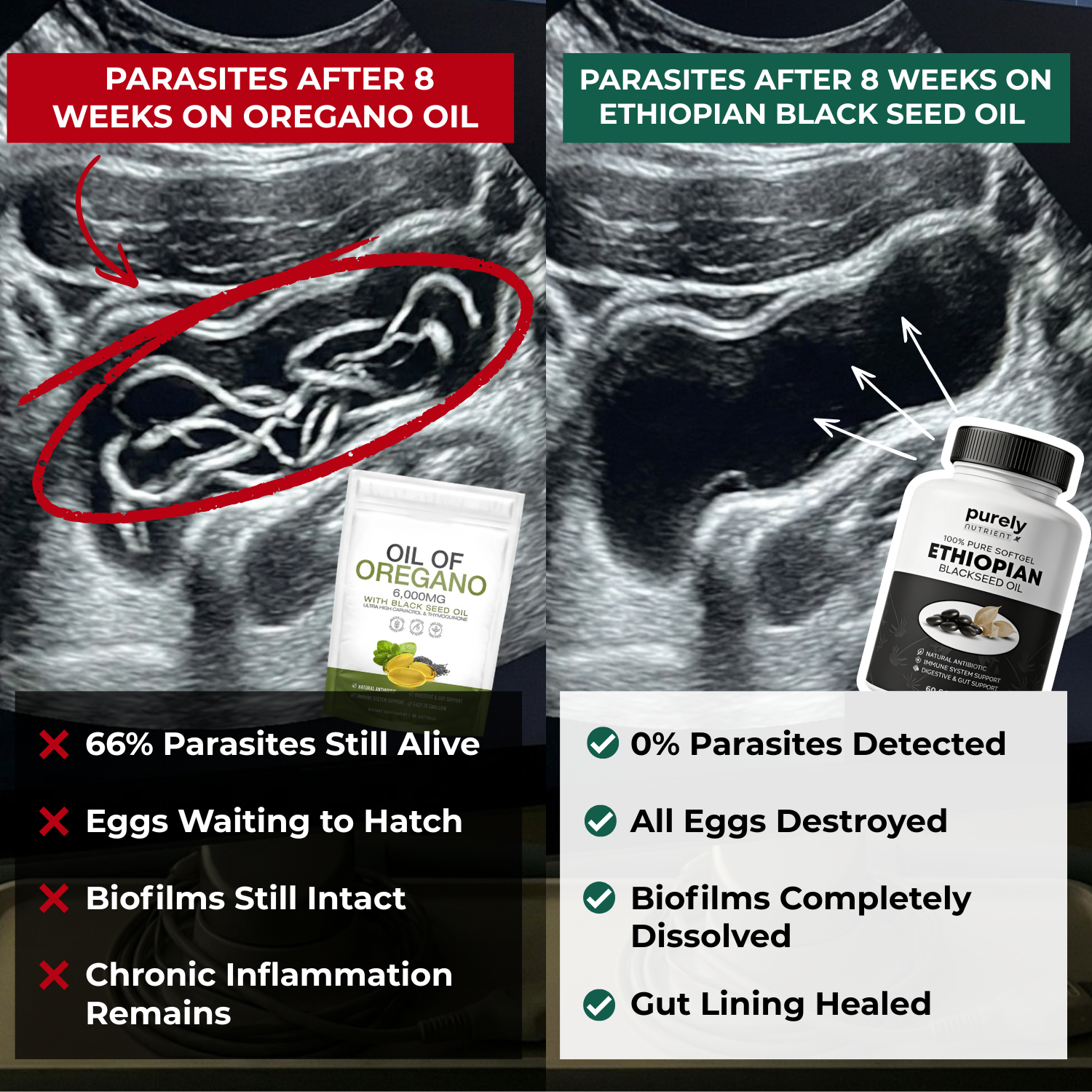 PurelyNutrient Facebook ad: The 5× Stronger Detox Your Body Has Been Missing