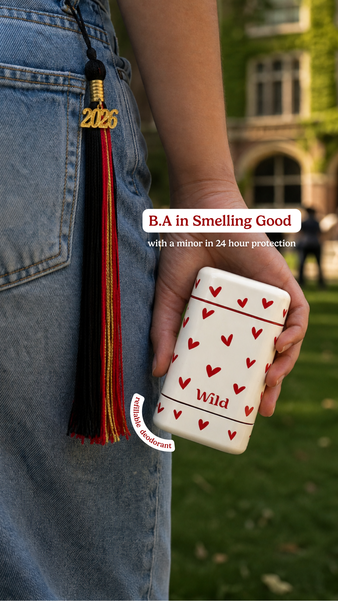 Wild Facebook ad: Smells like success, Class of 2026