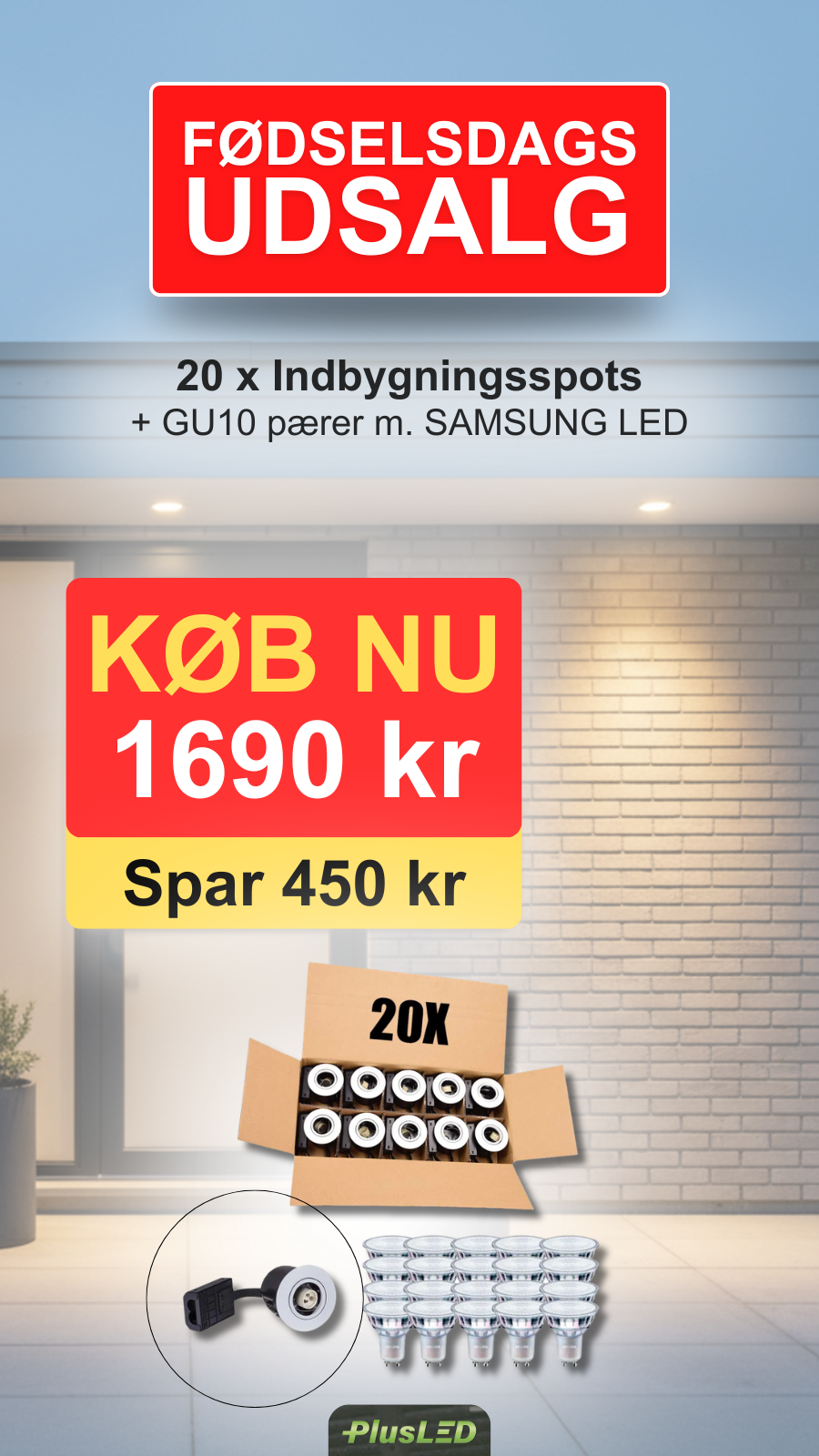 Plusled.dk - LED & Smart Home Facebook ad