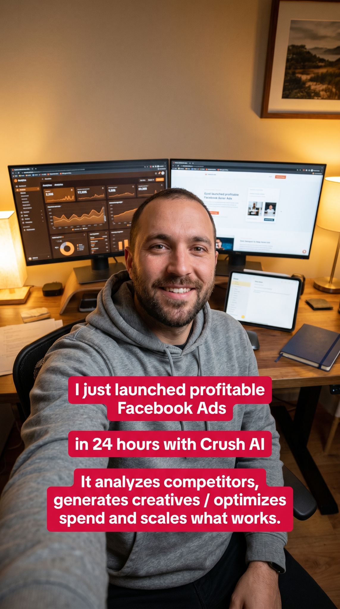 trycrush.ai Facebook ad