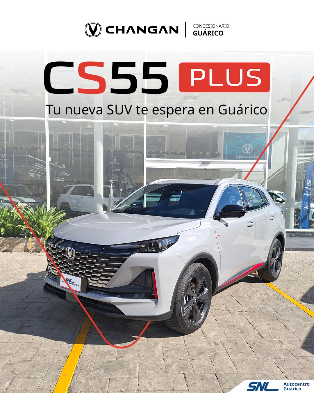 Changan Guarico Facebook ad: La Changan CS55 Plus nació para esos planes…