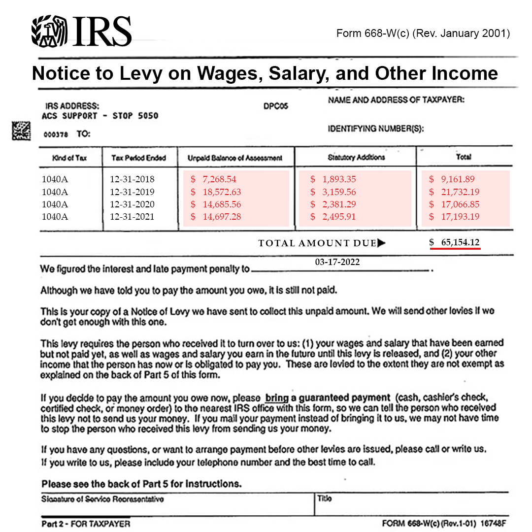 Tax Lawyer Advocates Facebook ad: Don’t File Your Back Taxes Yet. Here’s What You Should Do…