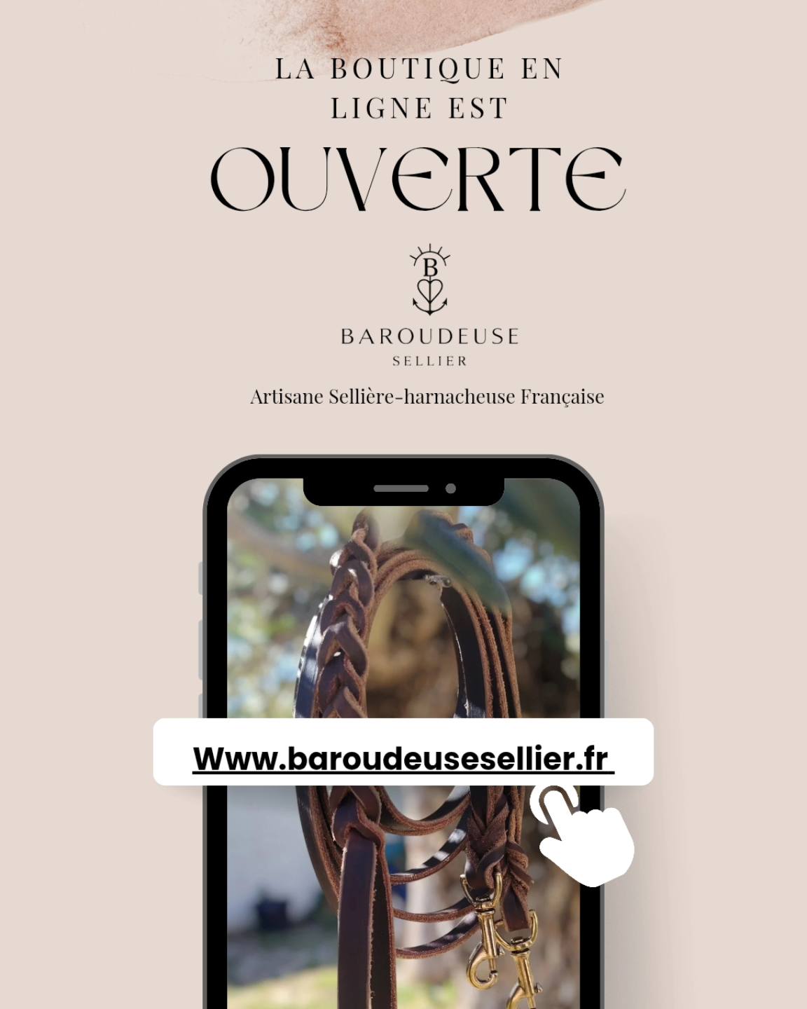 Baroudeuse sellier Facebook ad: Baroudeuse Sellier | Sellerie Artisanale Française dans le…