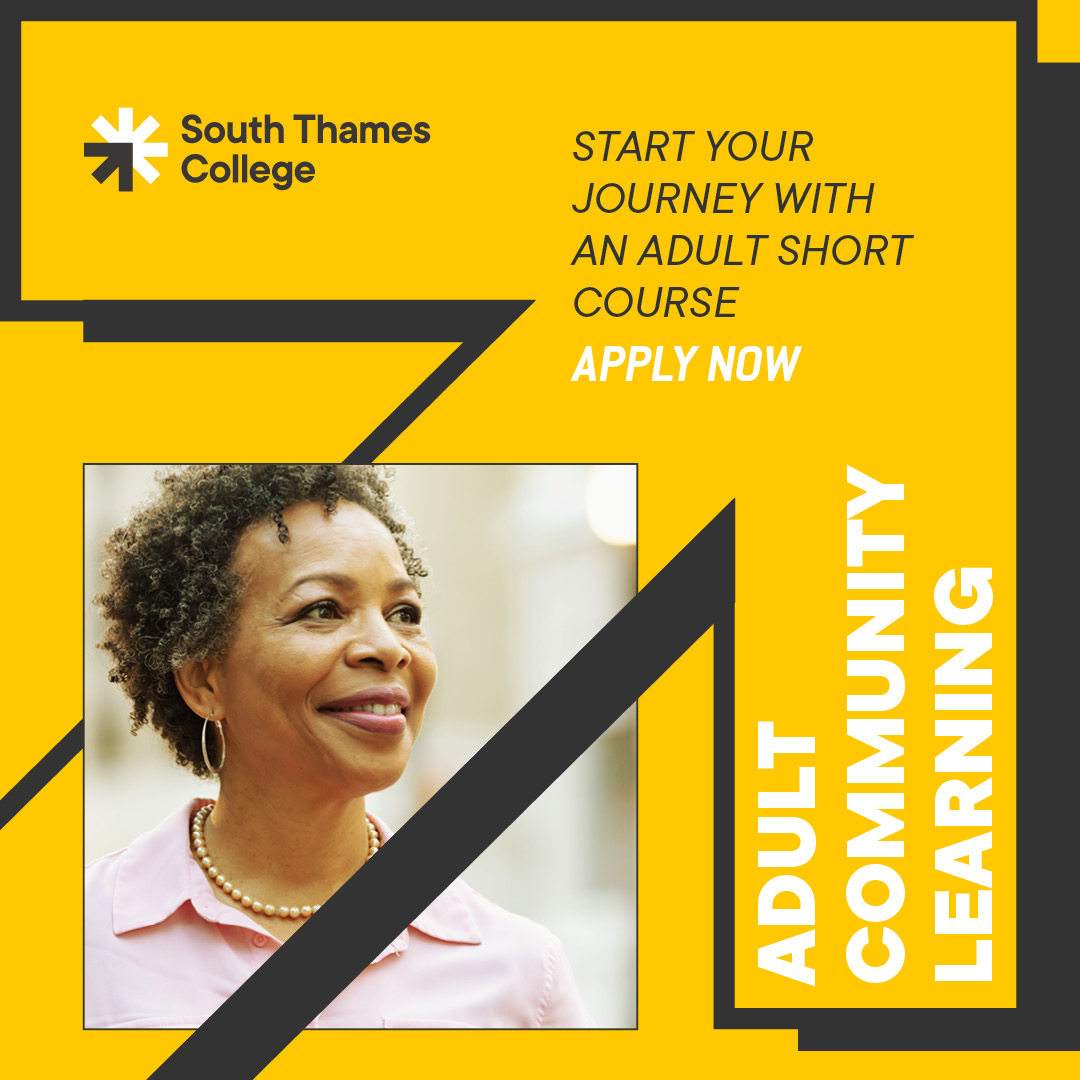 South Thames College Facebook ad: For Career Goals, New Skills or New Hobbies