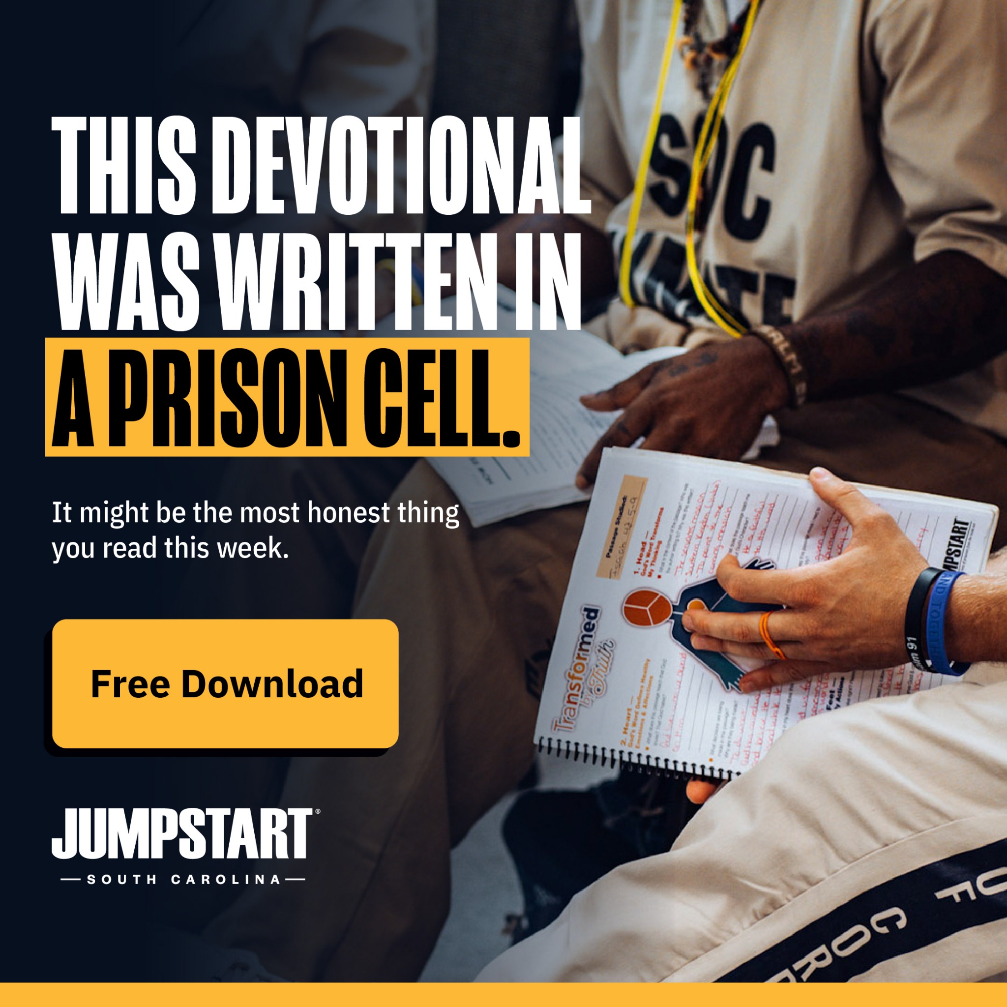 Jumpstart SC Facebook ad: Free devotionals written by JUMPSTART participants