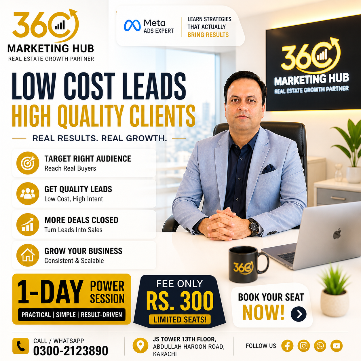 360 Marketing Hub Facebook ad: You’re Not Losing Clients… You’re Losing Strategy.