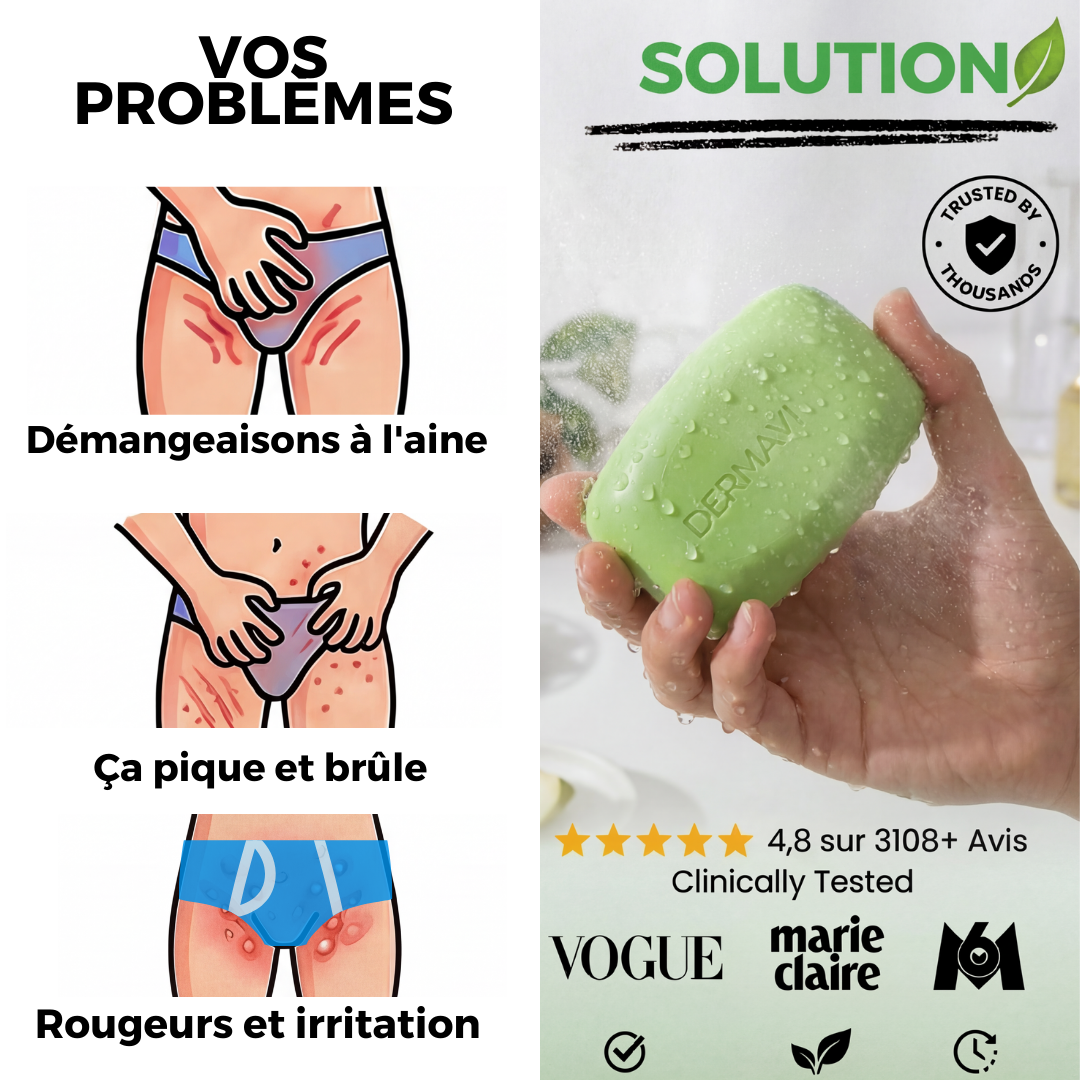 DermaVe Facebook ad: Fini les démangeaisons. Fini les récidives.