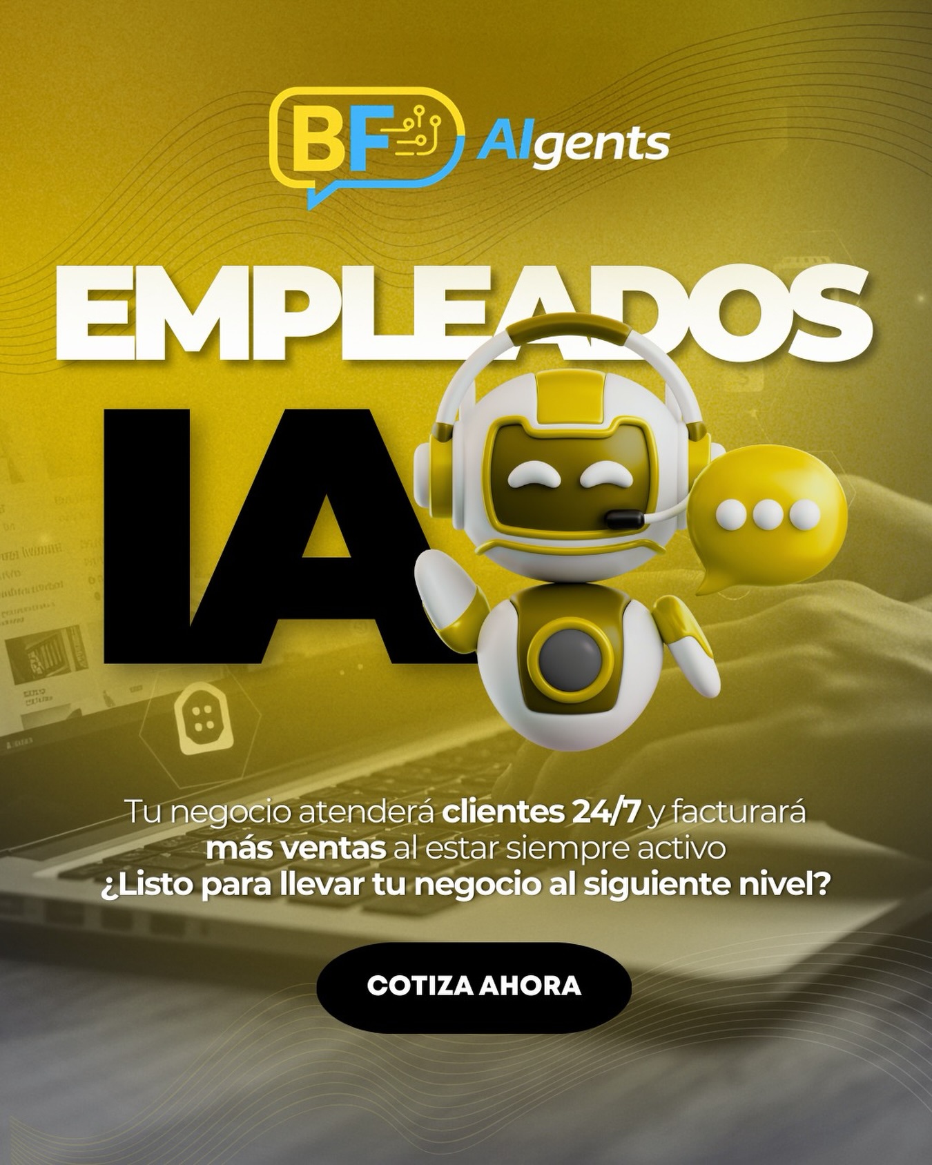 TMC - Agencia digital Facebook ad: Deja de perder clientes mientras no estás disponible