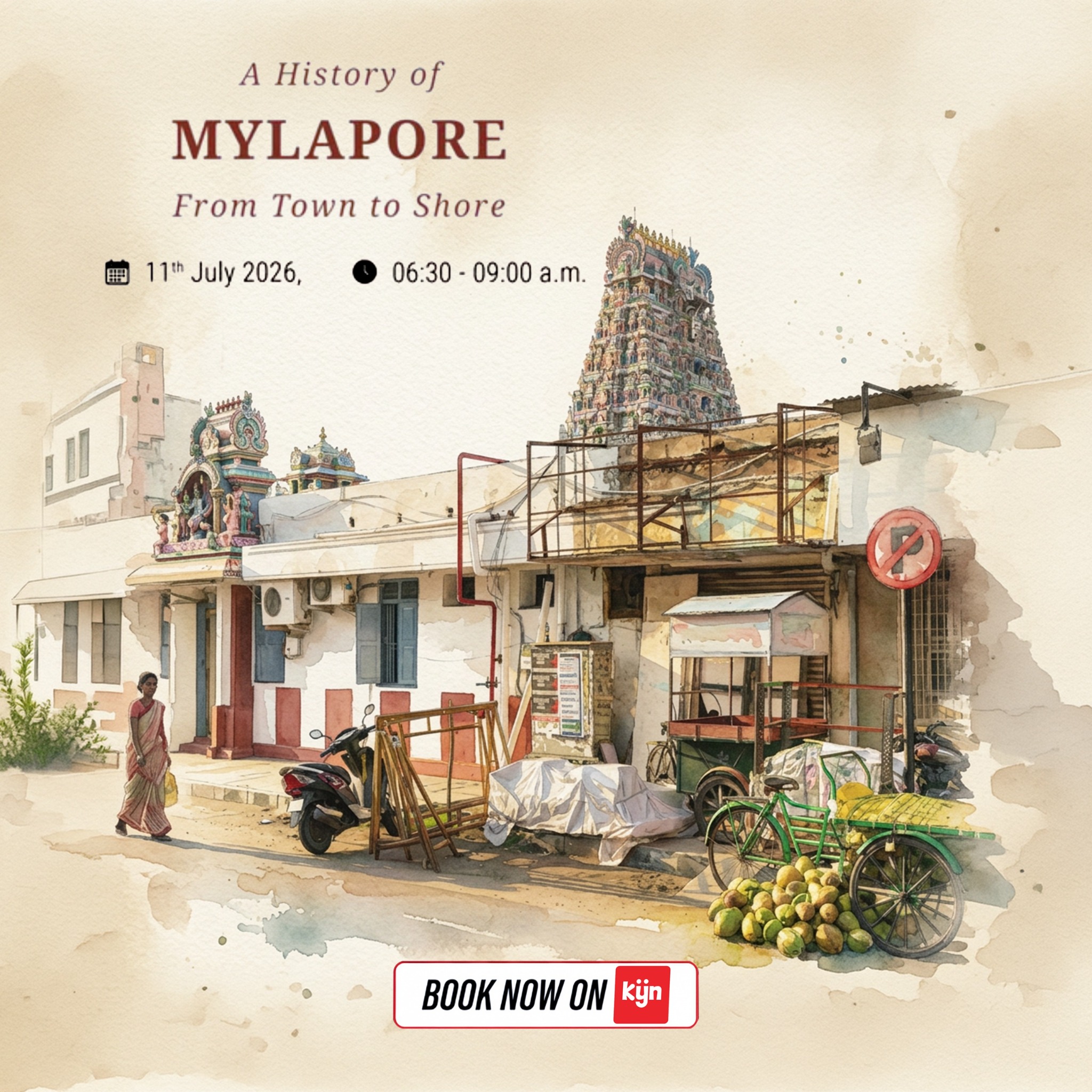 Kyn App Facebook ad: Step into the stories hidden in Chennai's streets.