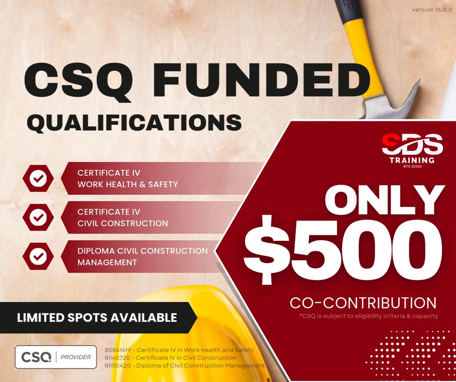 SDS Training RTO 32505 Facebook ad from Mar 18, 2026