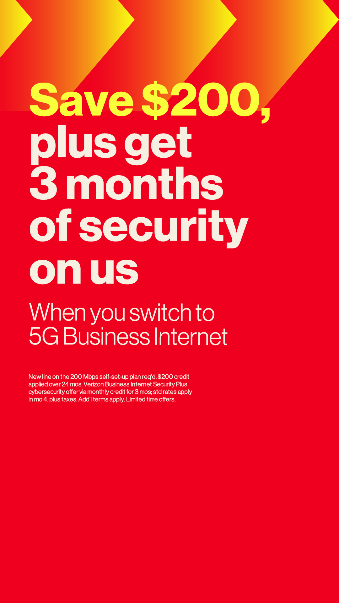 Verizon Business Facebook ad
