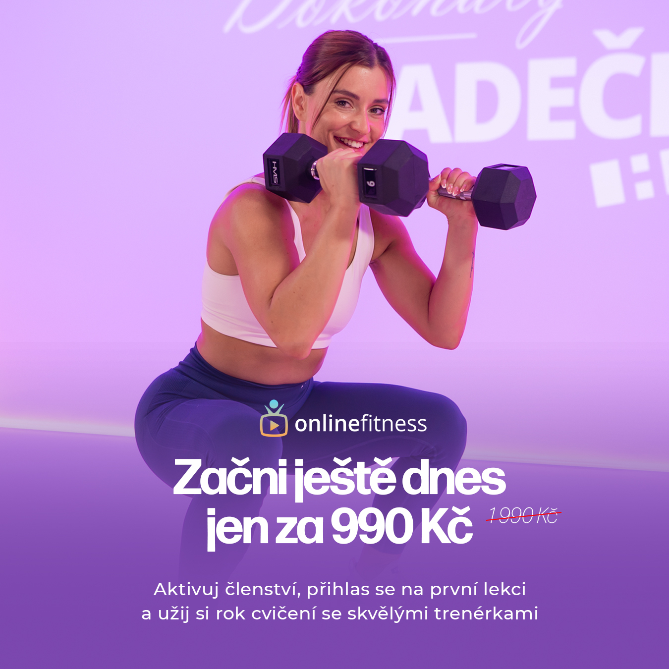 Online Fitness Facebook ad