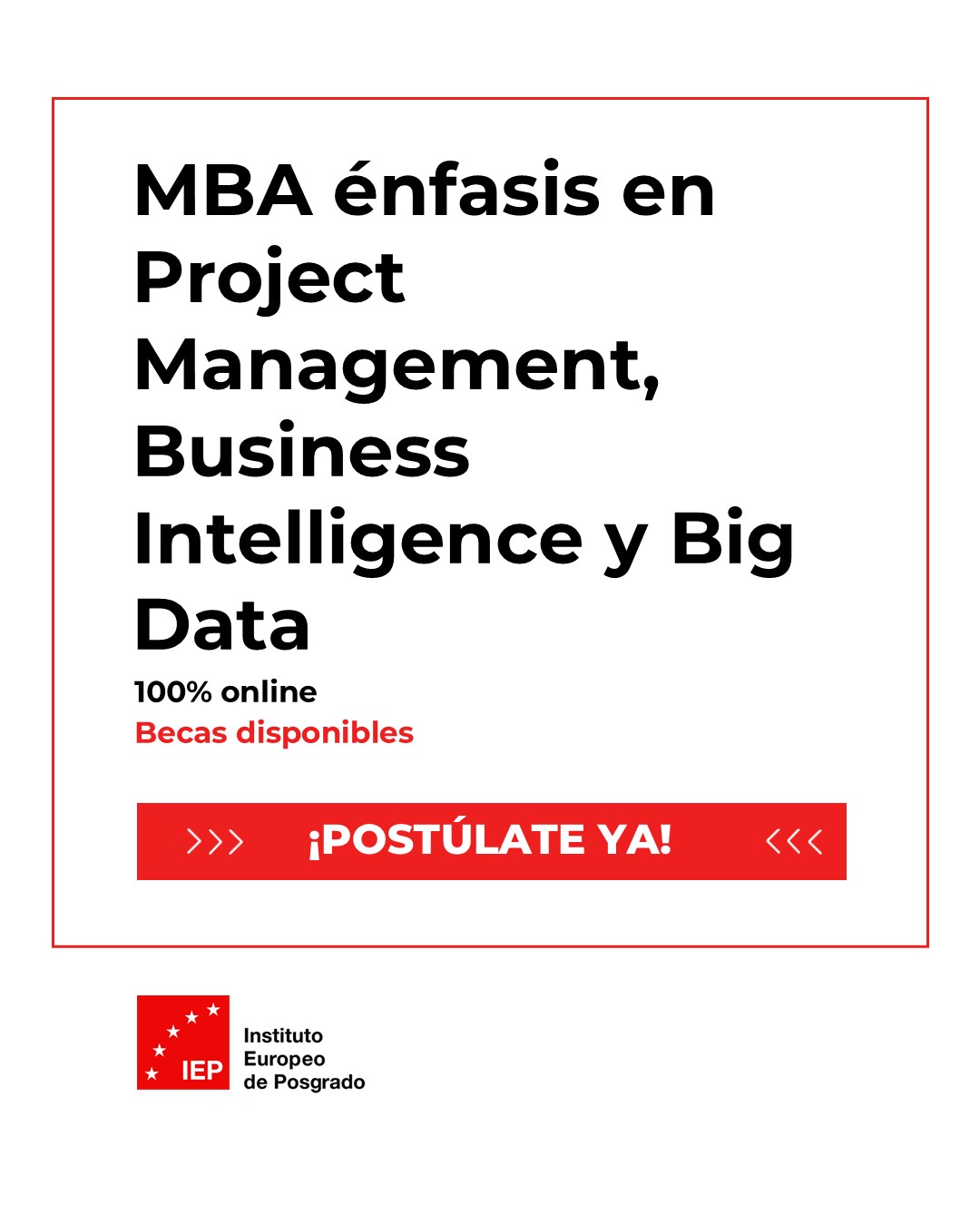 IEP - Instituto Europeo de Posgrado Facebook ad