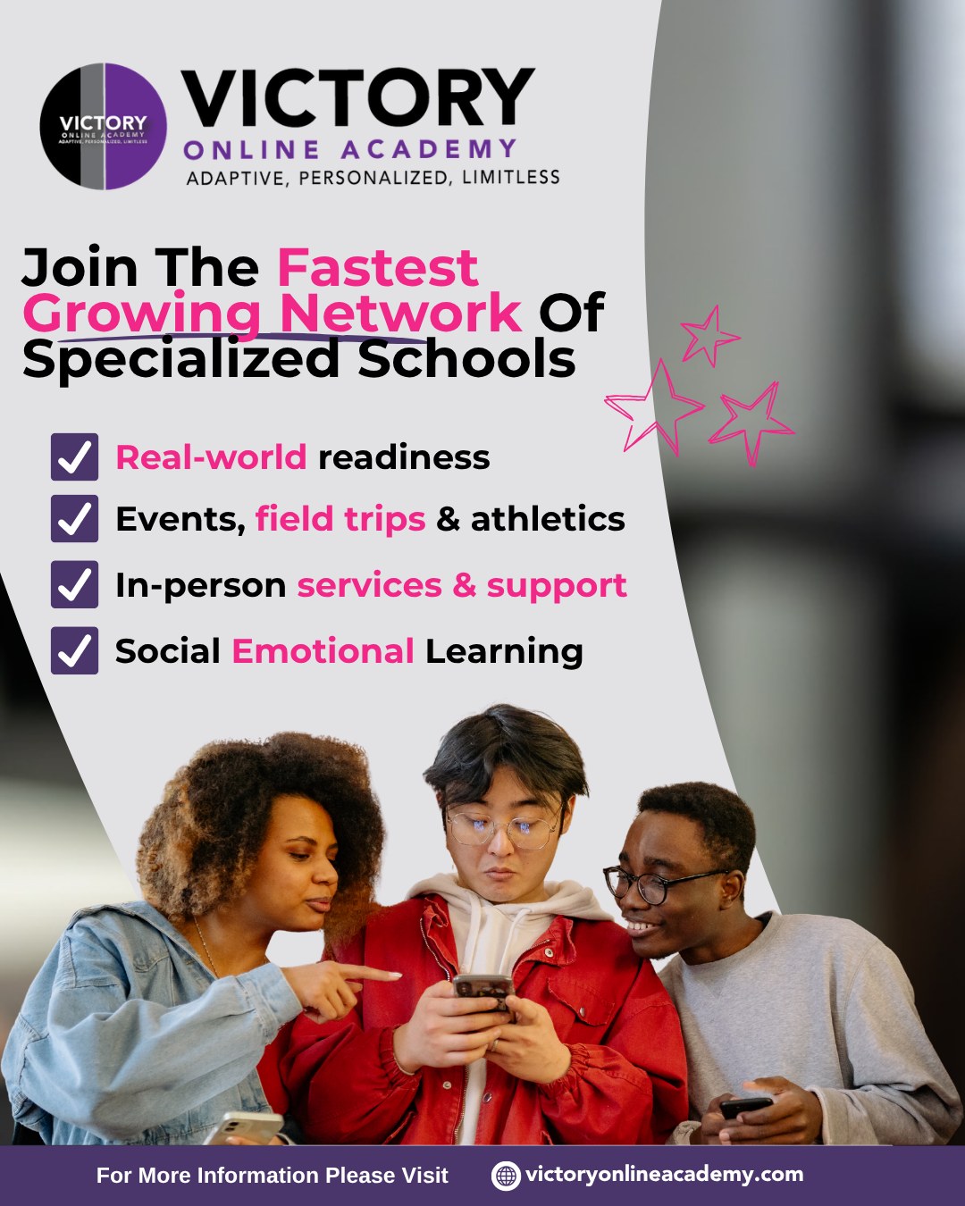 Victory Online Academy Facebook ad