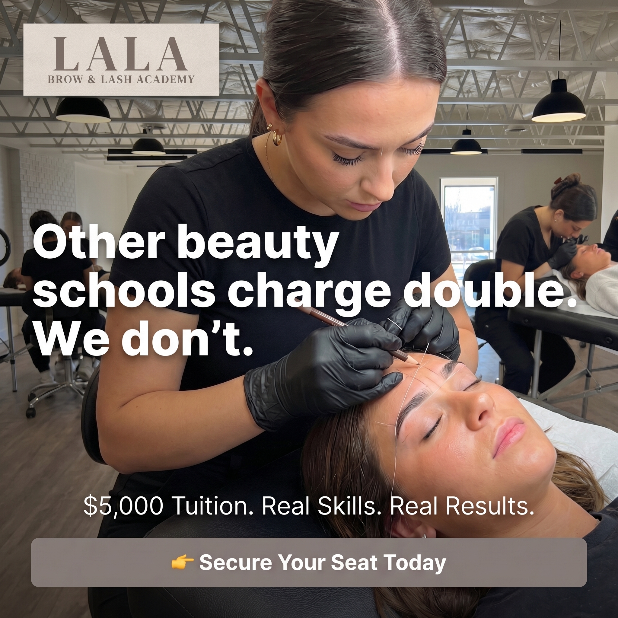 LALA BROWS Facebook ad: Lash Licensing School Opens June 2026