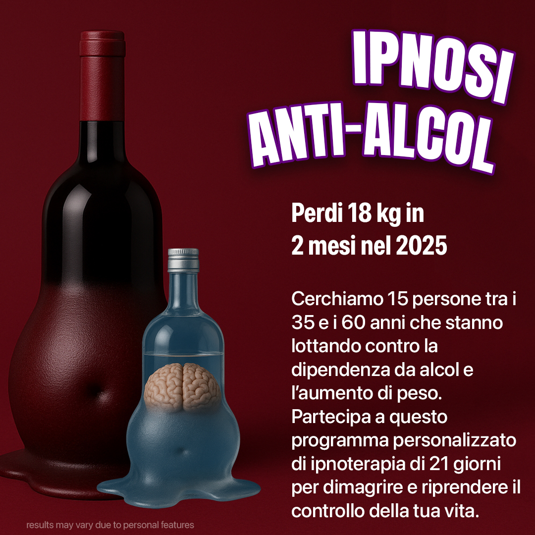 Dr. Andrew Mitchell Facebook ad: Smetti di bere con l'ipnoterapia
