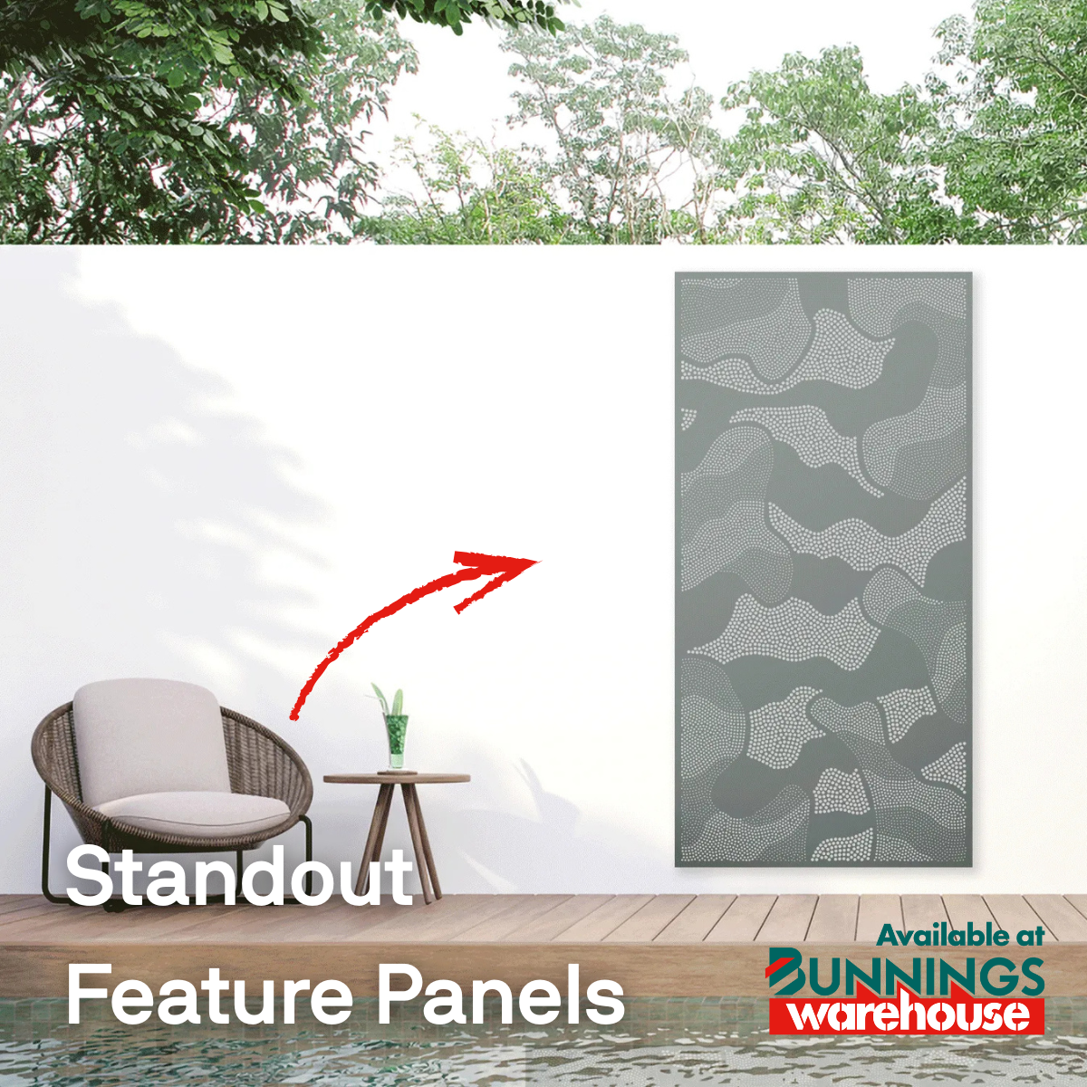 Walpix Australia Facebook ad: Turn any outdoor area into a standout feature…