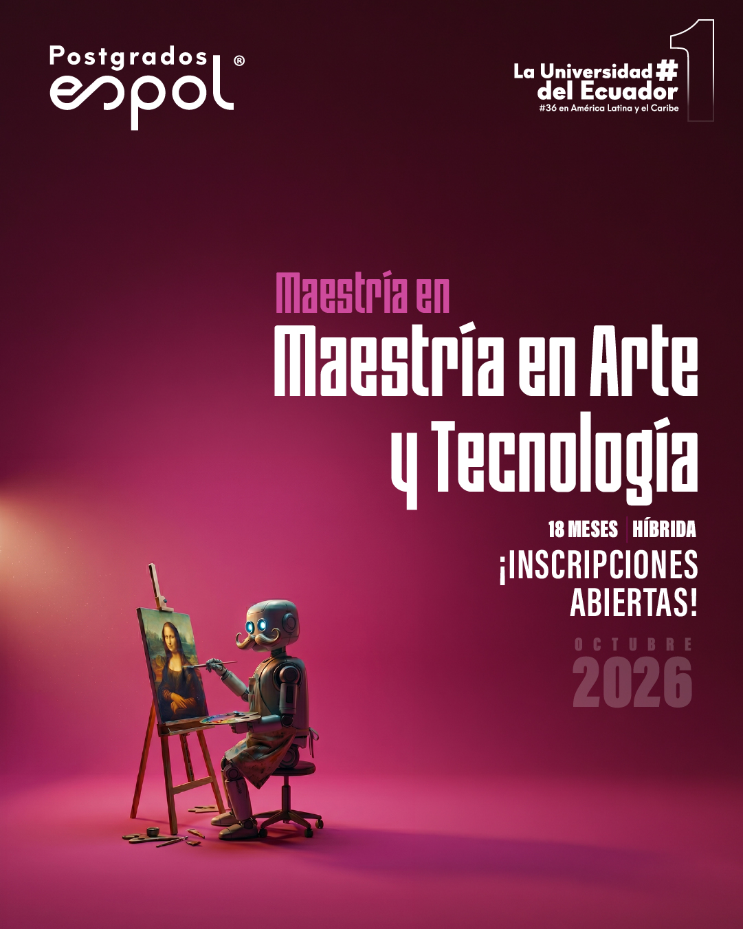 Postgrados Espol Facebook ad: RESERVA TU CUPO CON $ 100