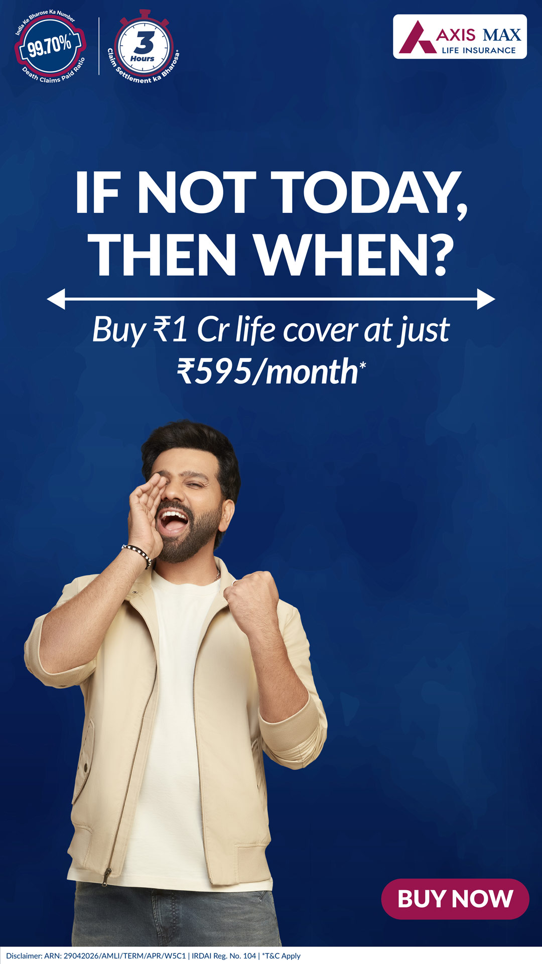 Axis Max Life Insurance Facebook ad