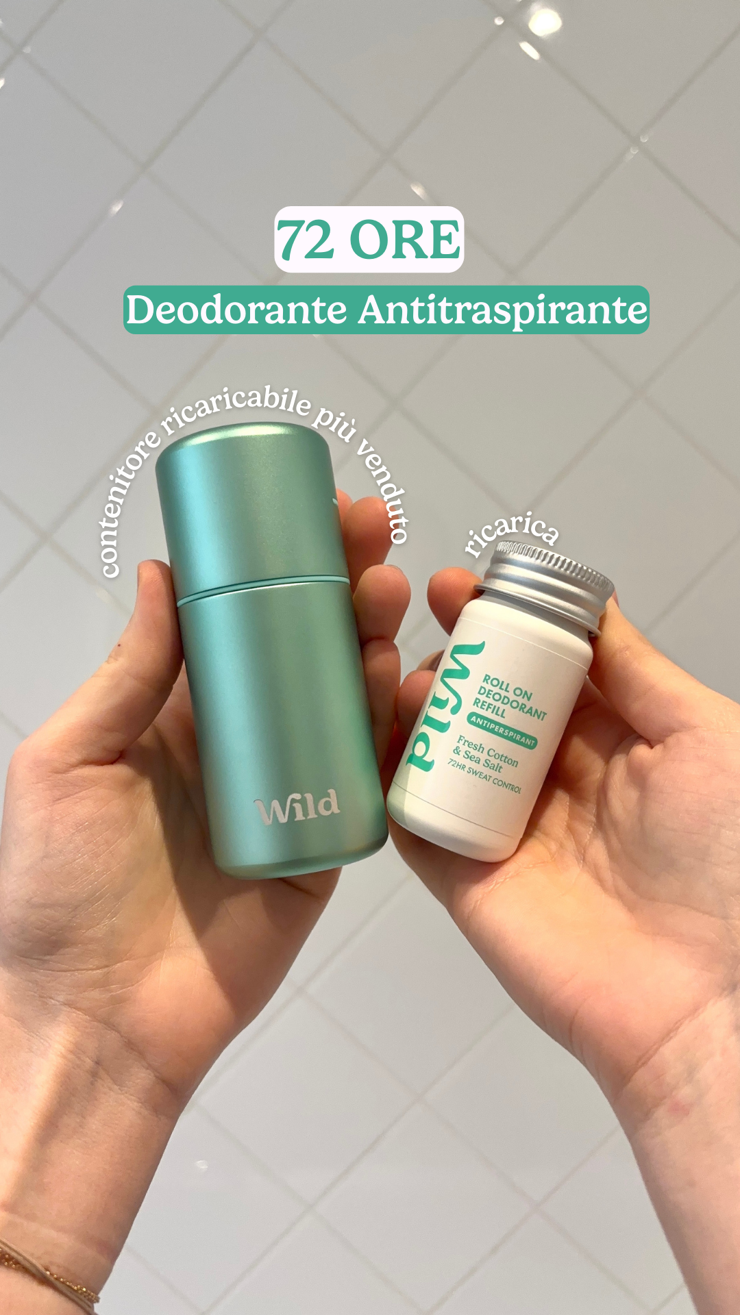 Wild Facebook ad: Passa all'antitraspirante ricaricabile Wild
