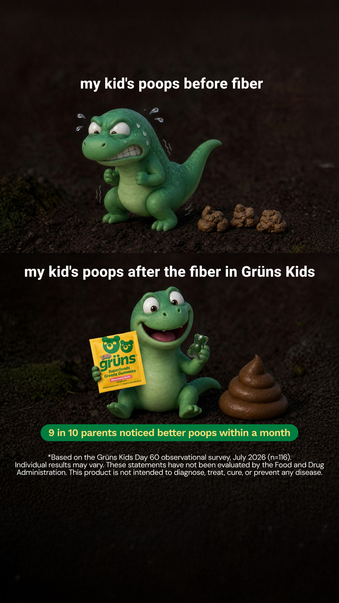 Grüns Kids Facebook ad