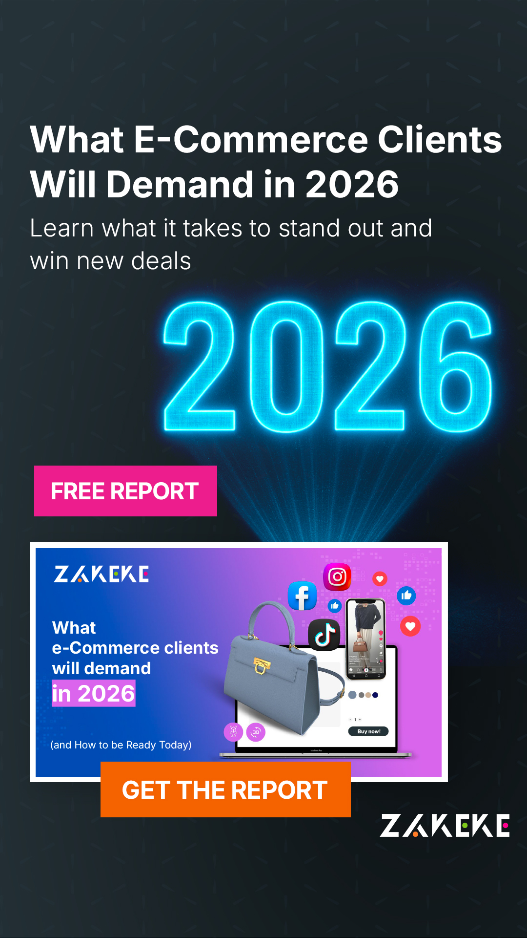 Zakeke Facebook ad from Feb 23, 2026
