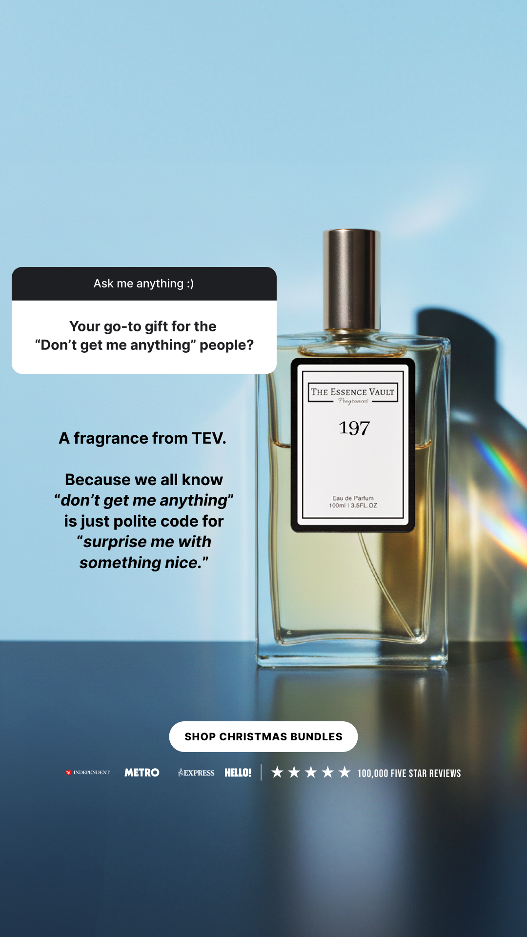 The Essence Vault Facebook ad from Dec 29, 2025