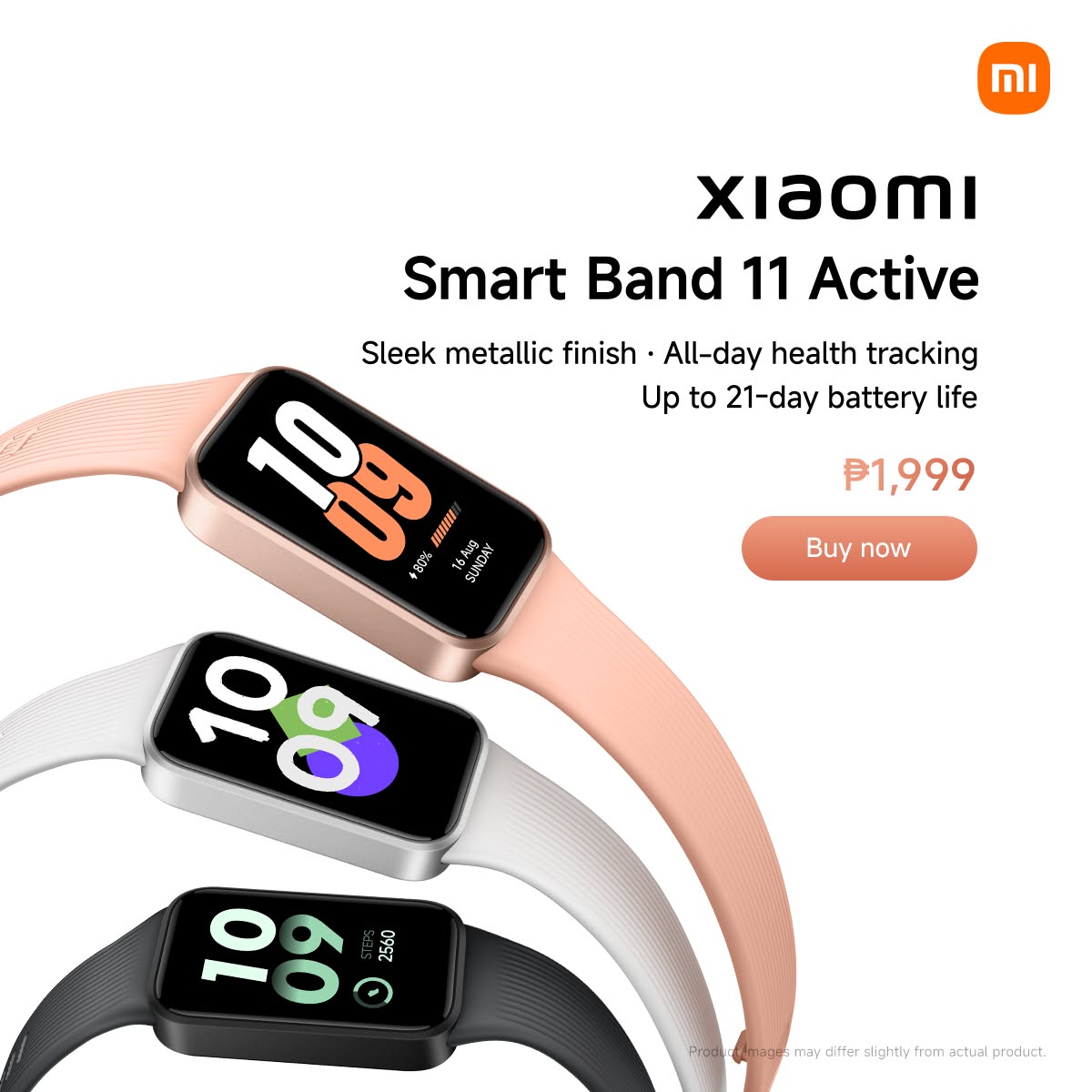 Xiaomi Philippines Facebook ad: Xiaomi Smart Band 11 Active