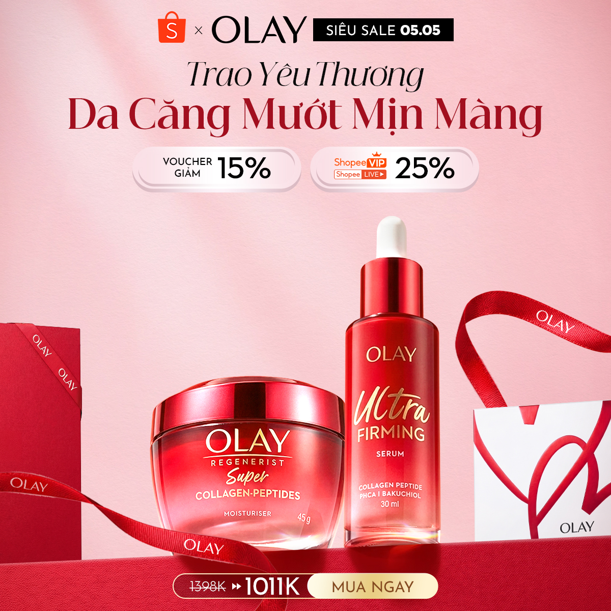 Olay Vietnam Facebook ad: ƯU ĐÃI 05.05 CHỐT ĐƠN NGAY!