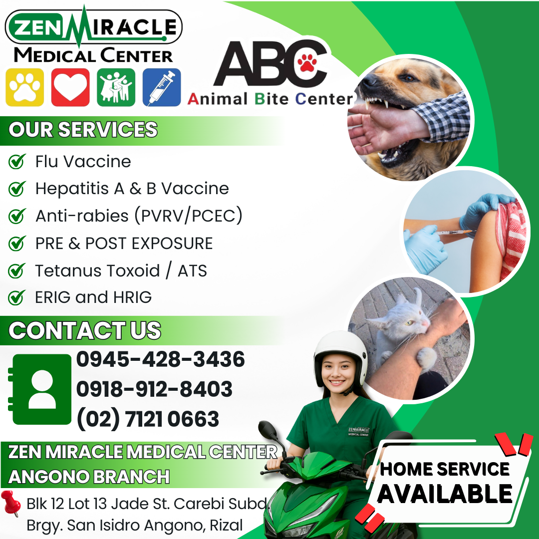 Zen Miracle Medical Center - Angono Branch Facebook ad: FDA Approved Vaccines
