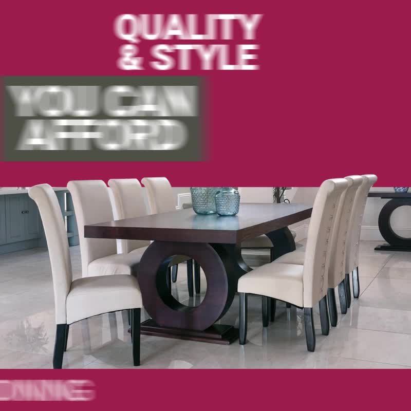 Bradlows Facebook ad: Shop our dining range today