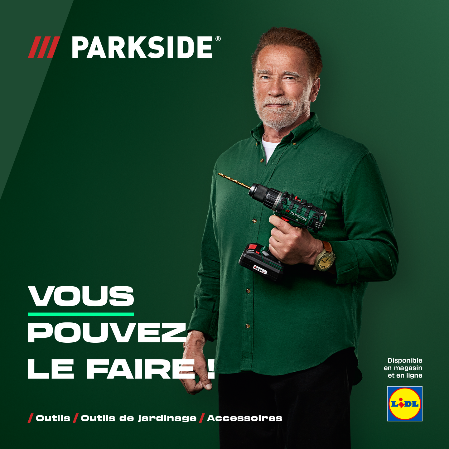 Parkside DIY Belgique Facebook ad from Feb 26, 2026