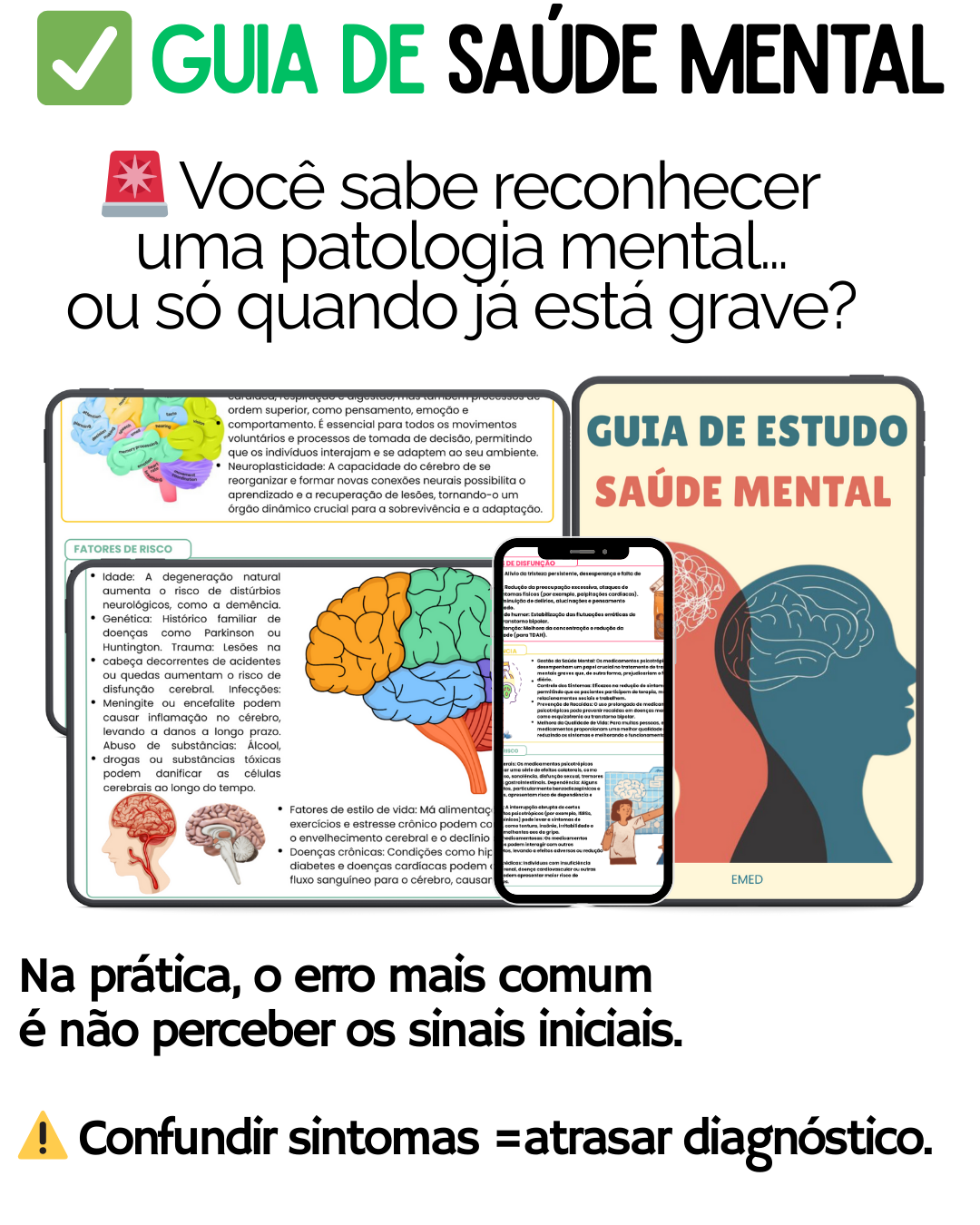 Vcemed Facebook ad: O Guia de Estudo de Saúde Mental foi…