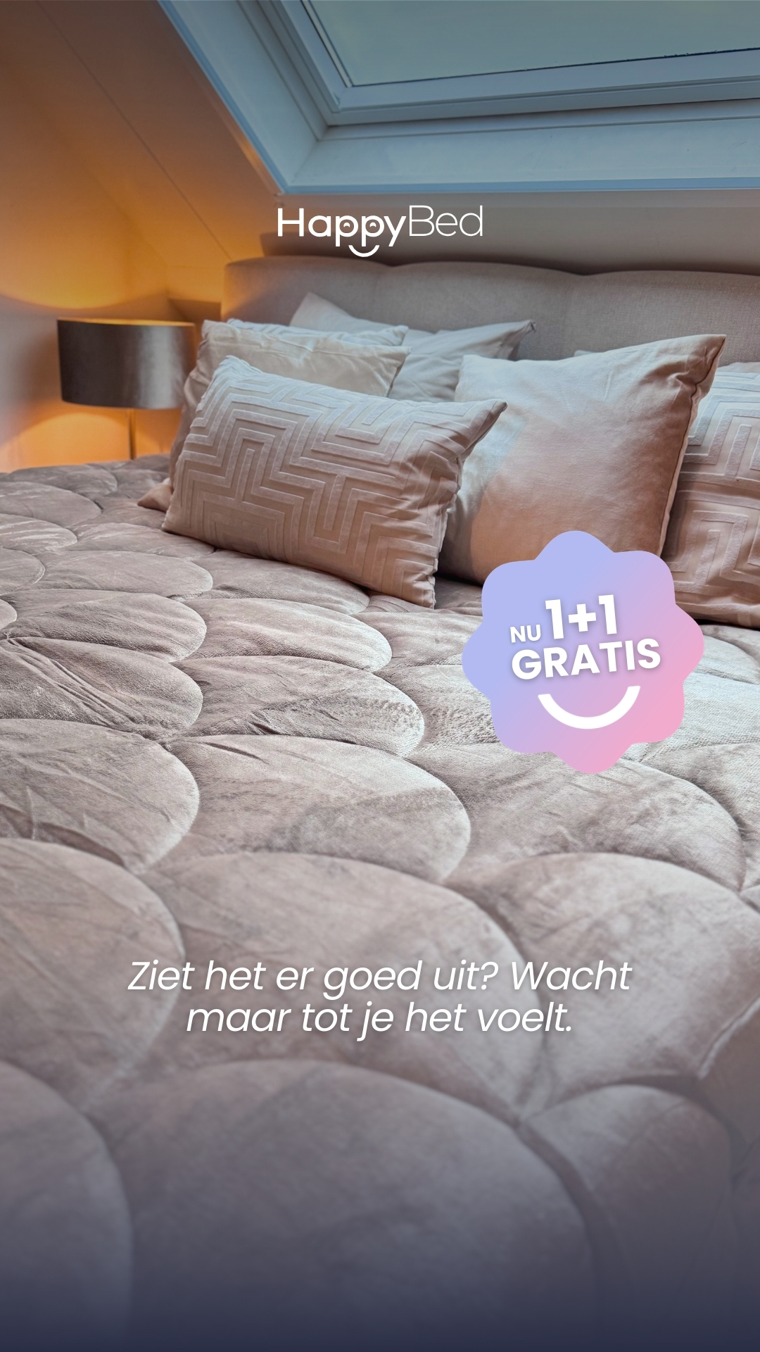 HappyBed Facebook ad