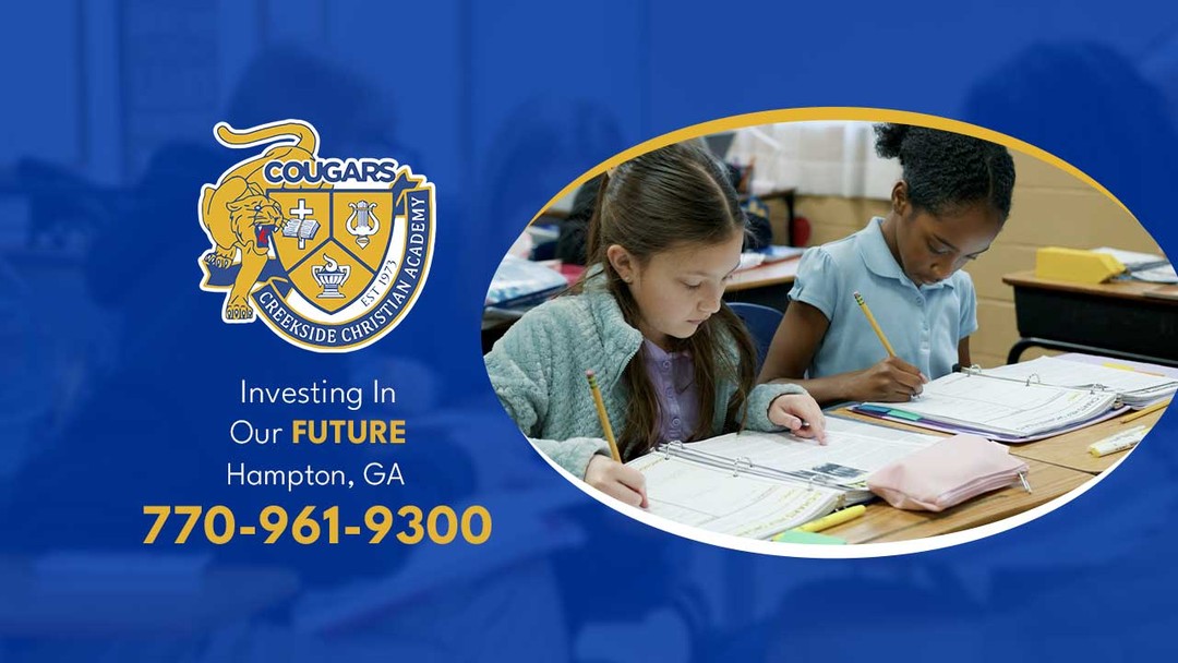Creekside Christian Academy Facebook ad from Apr 22, 2026