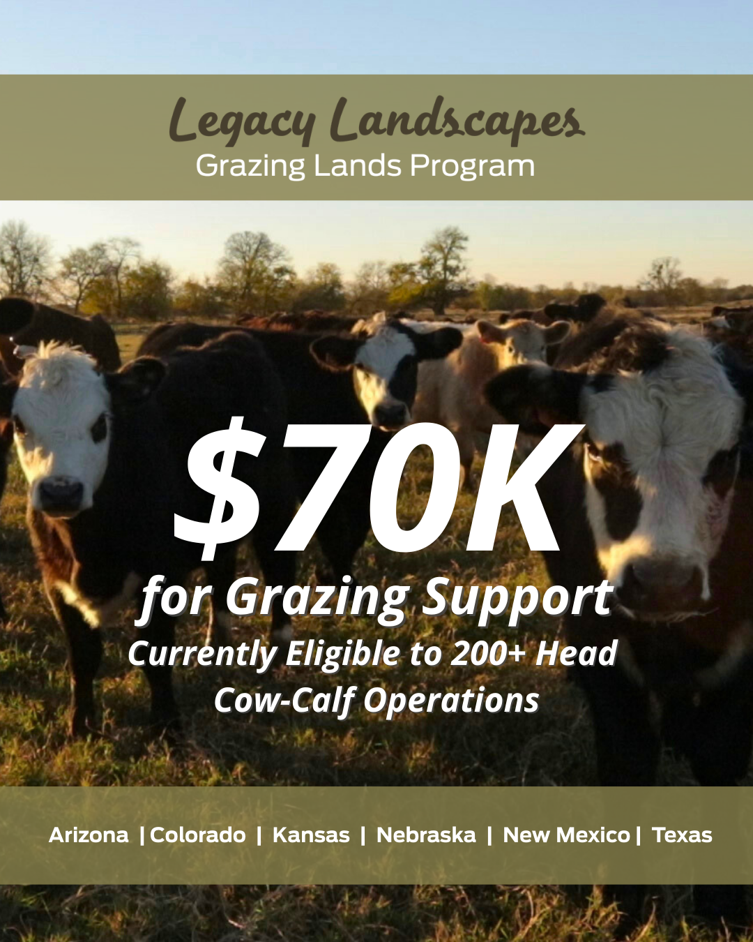 National Grazing Lands Coalition Facebook ad: Check your eligibility today!