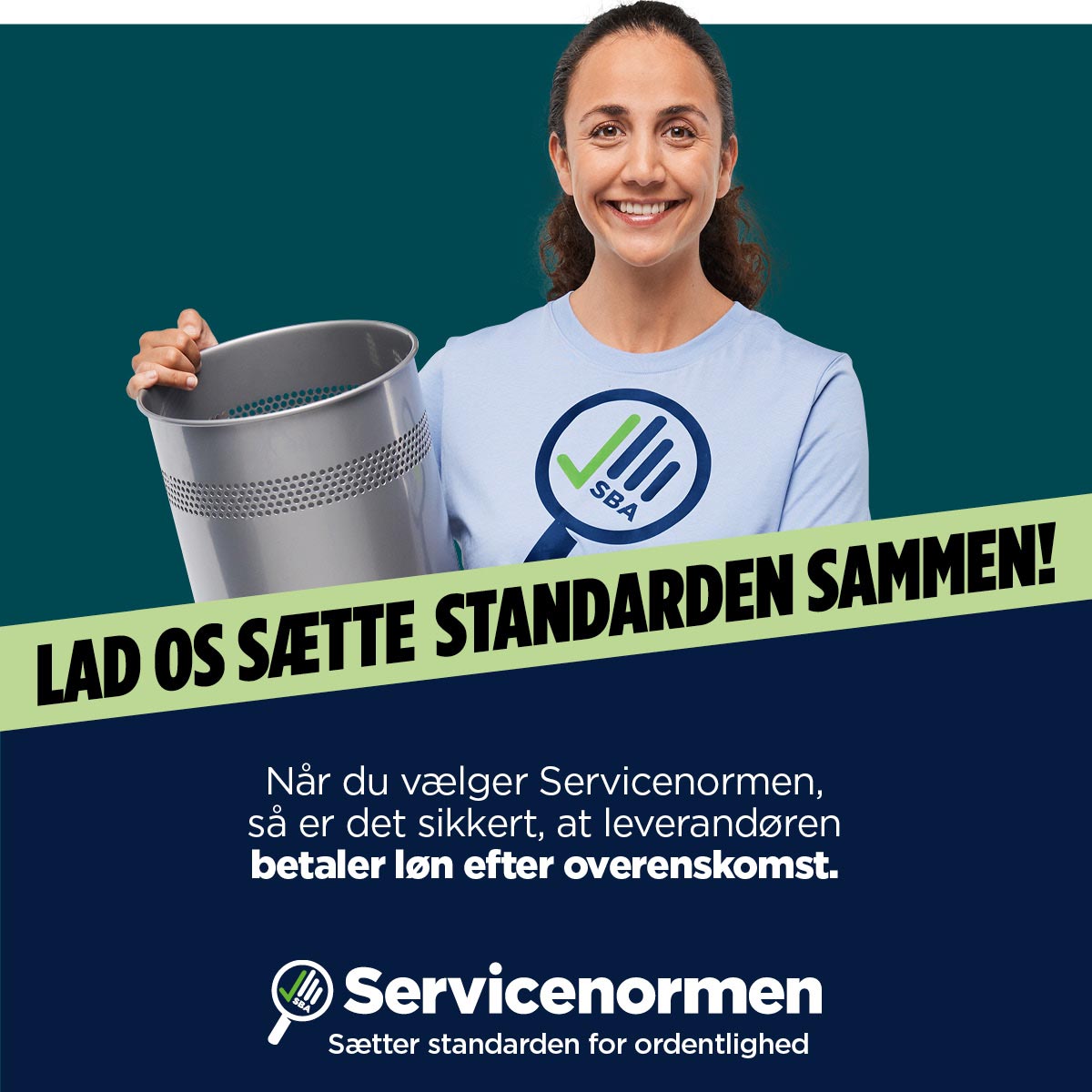 Servicenormen Facebook ad: Vælg service med ordentlighed