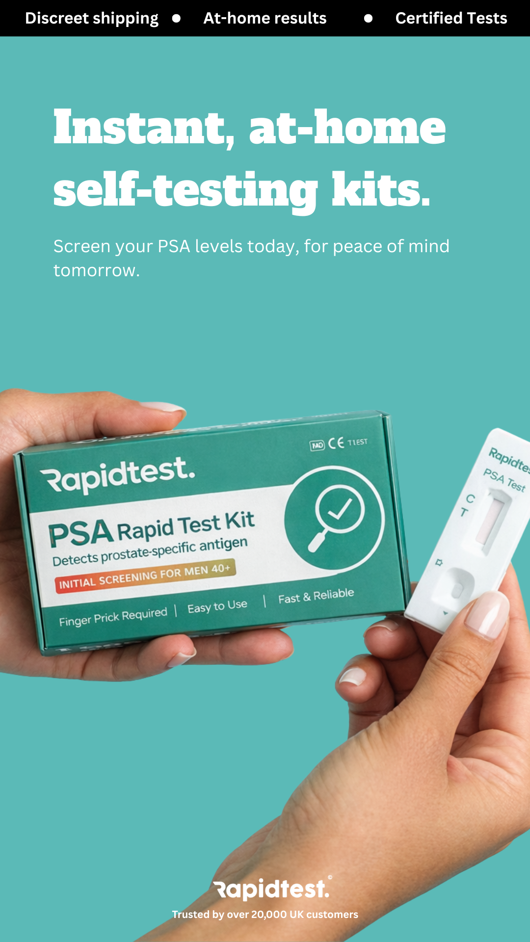 RapidTest Facebook ad