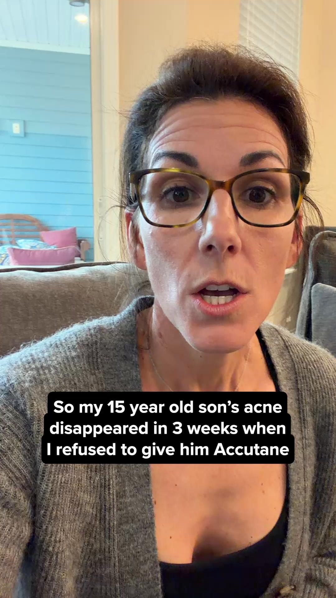 Meredith Masony Facebook ad: Stop Acne or Money Back