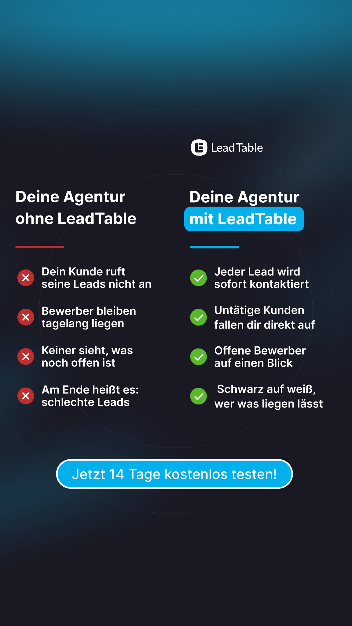 LeadTable - Agentursoftware Facebook ad