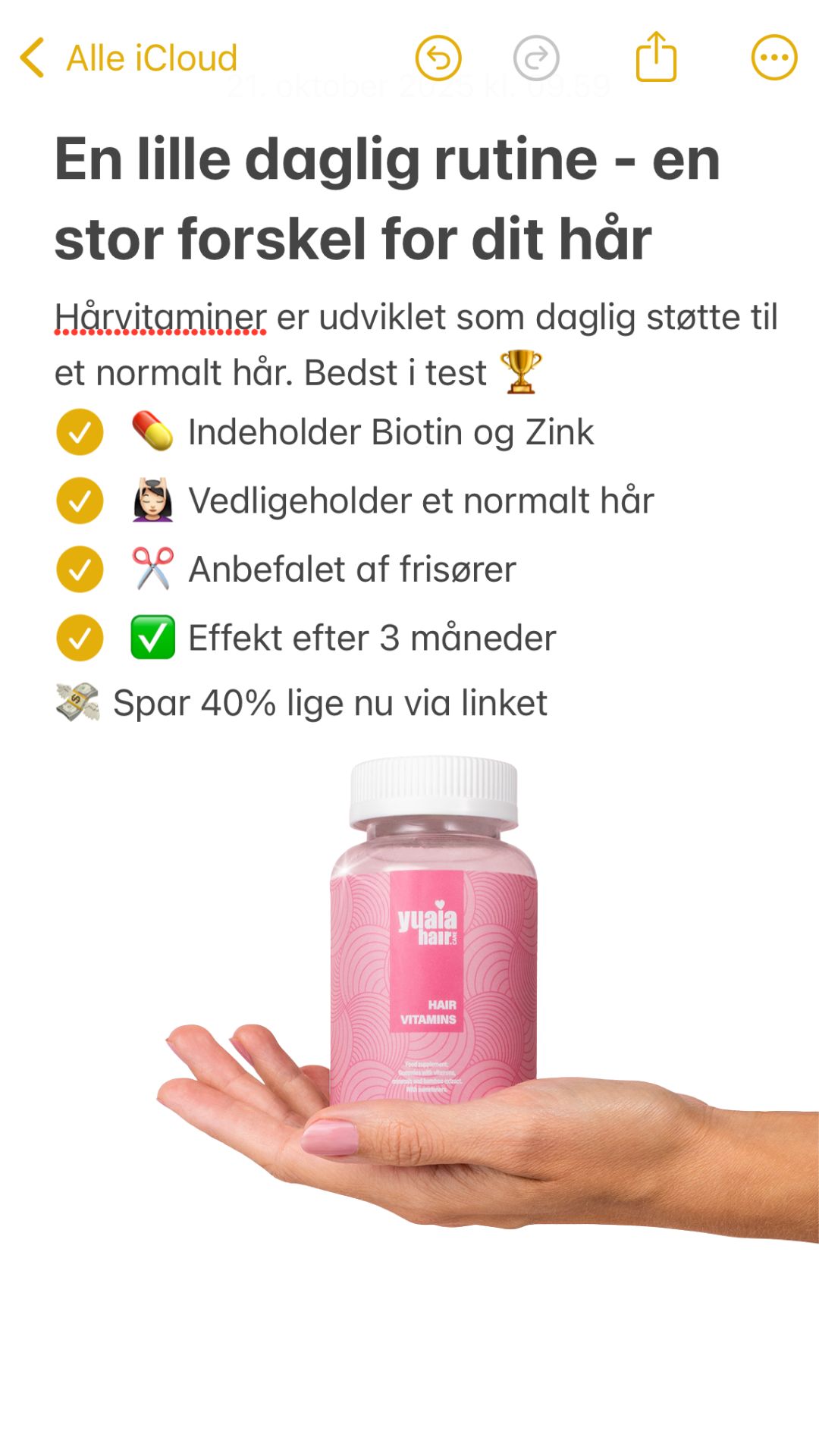 Yuaia Haircare Facebook ad