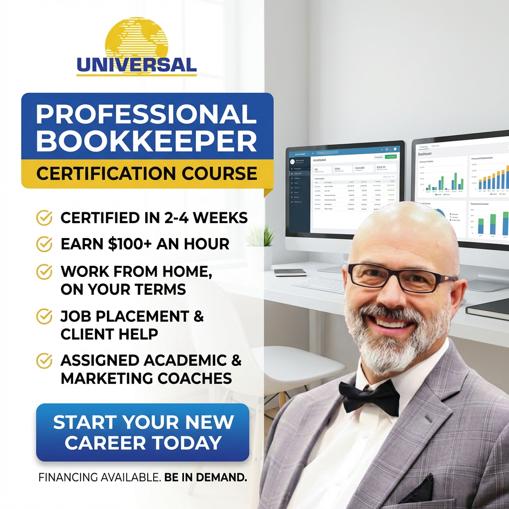 Roger Knecht, Universal Accounting Facebook ad