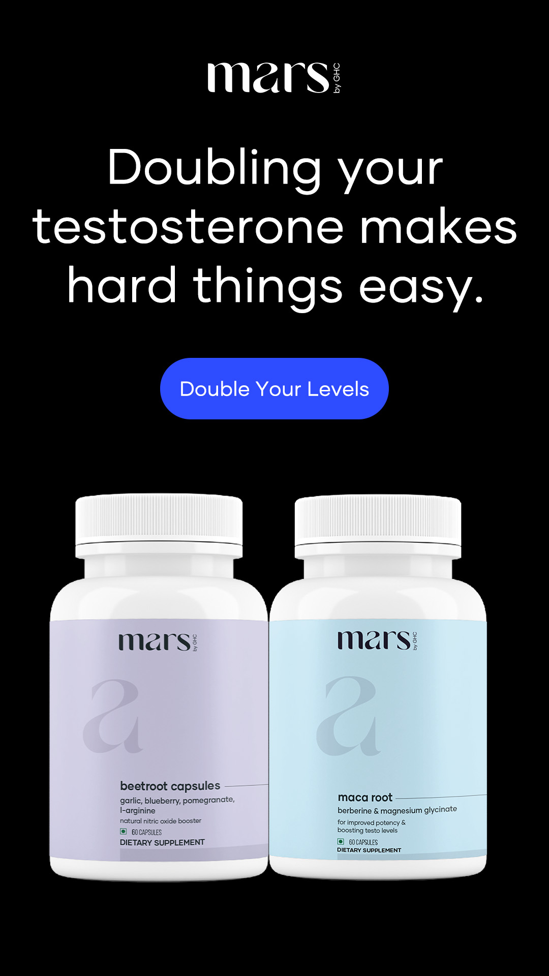 Mars Supplements Australia Facebook ad