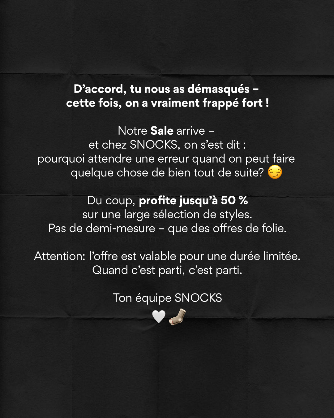 Snocks Facebook ad