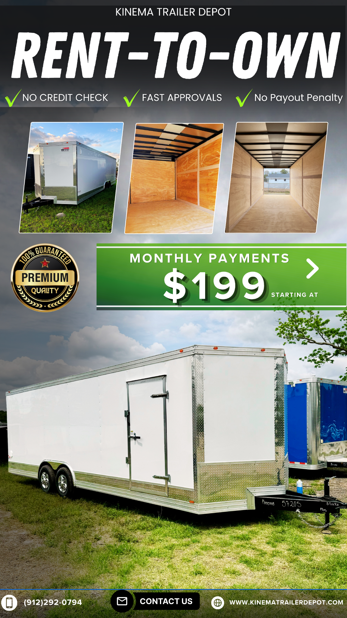Kinema Trailer Depot LLC Facebook ad from May 15, 2026