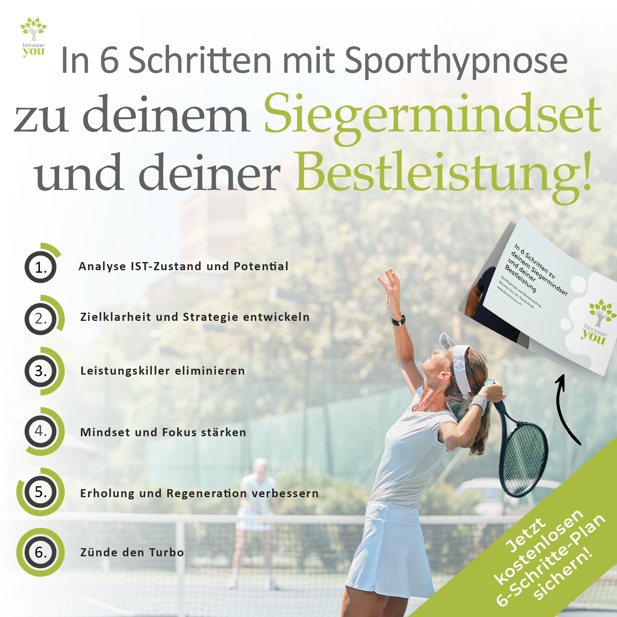 Become You Hypnose Facebook ad: Kostenloser 6-Schritte-Plan