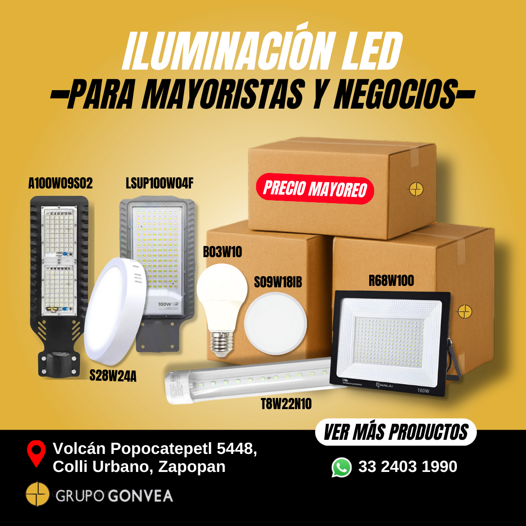 Grupo Gonvea Facebook ad: ¿Buscas iluminación LED confiable, duradera y con precios…